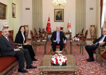 TBMM Başkanı Kurtulmuş, Öcalan ile görüşen DEM Parti heyetini kabul etti