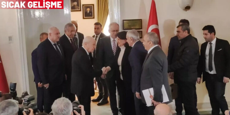 Tarihi Anlar... DEM Parti Heyeti ile Bahçeli Arasındaki Görüşme Sona Erdi