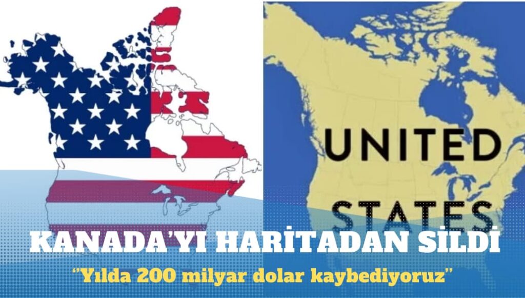 Trump, Kanada ve ABD’yi tek bir ülke olarak gösteren harita paylaştı