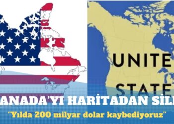 Trump, Kanada ve ABD’yi tek bir ülke olarak gösteren harita paylaştı