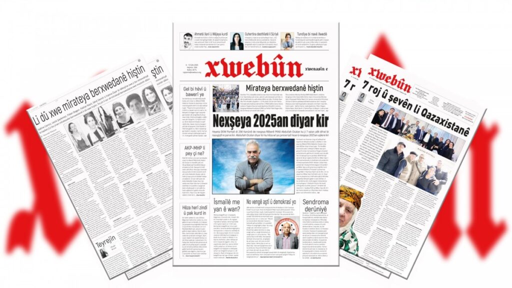 Xwebûn ‘2025 yılının haritasını belirledi’ manşetiyle çıktı