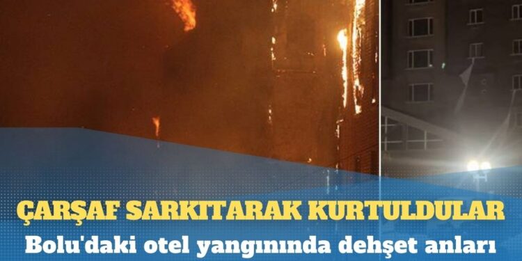 Yangının ilk anında çekilen görüntüler ortaya çıktı, yatakları serdiler: ‘Çocuklarını pencereden atmayı düşünenler oldu’