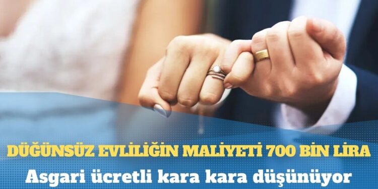 Erdoğan ‘müjde’ diye duyurmuştu: Asgari ücretli kara kara düşünüyor; düğünsüz evliliğin maliyeti 700 bin lira