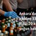 Ankara’da sahte içkiden 33 kişi öldü, 20 kişi yoğun bakımda
