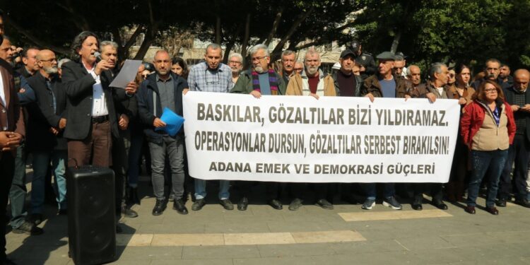 Gözaltı ve tutuklamalar protesto edildi