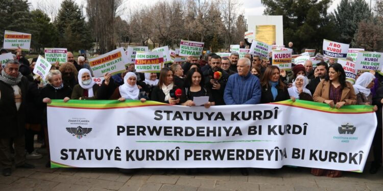 Amed’de Kürtçe’ye statü yürüyüşü: Dilimizi her yerde konuşalım