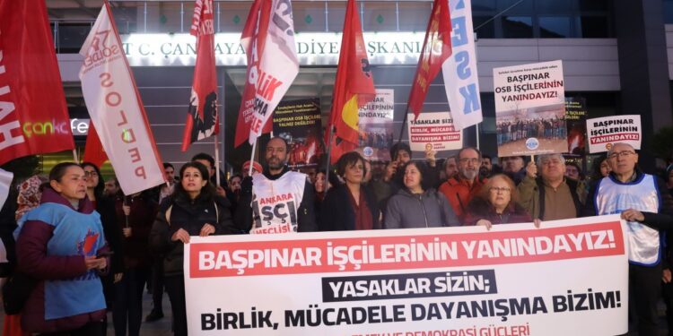 Ankara Emek ve Demokrasi Güçleri’nden Başpınar işçilerine destek