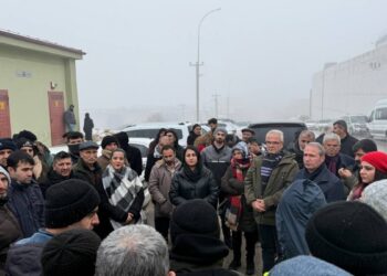 Grevdeki işçilere ziyaret