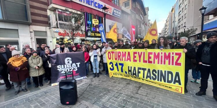 KHK eyleminin 317’nci haftasında deprem anması