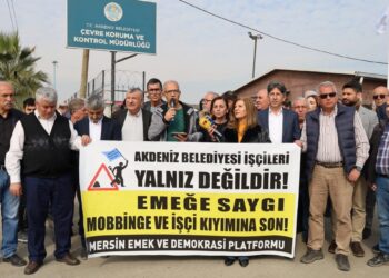 Kayyımın mobbing ve görev değişikliği kararı protesto edildi