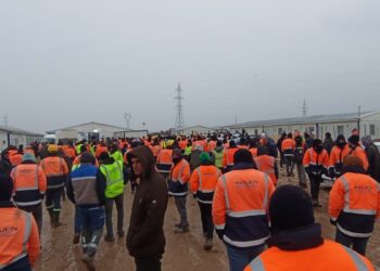 Wêranşar’da GES işçileri iş bıraktı