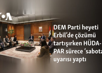 DEM Parti heyeti Erbil’de çözümü tartışırken HÜDA-PAR sürece ‘sabotaj’ uyarısı yaptı 