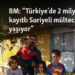 BM: “Türkiye’de 2 milyon 880 bin kayıtlı Suriyeli mülteci yaşıyor”