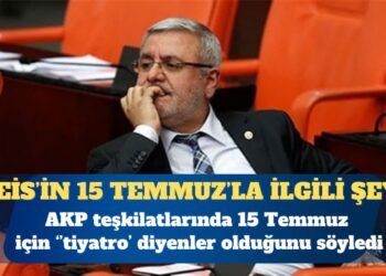 AKP’li Metiner: Parti teşkilatlarında 15 Temmuz’a ‘tiyatro’ diyenler var