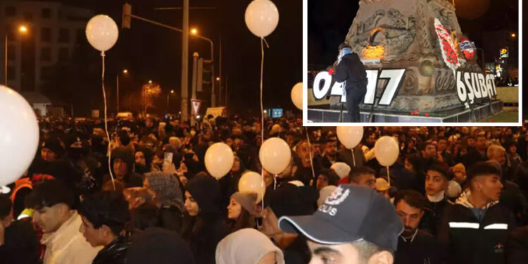 Adıyaman’da depremin 2. yıldönümünde ‘sessiz’ yürüyüş