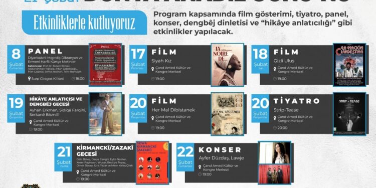 Amed'de Dünya Anadil Günü çeşitli etkinliklerle kutlanacak