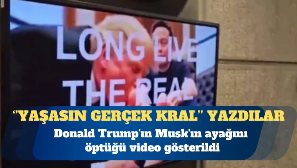 Bakanlık ‘hack’lendi: Trump’ın Musk’ın ayağını öptüğü video gösterildi