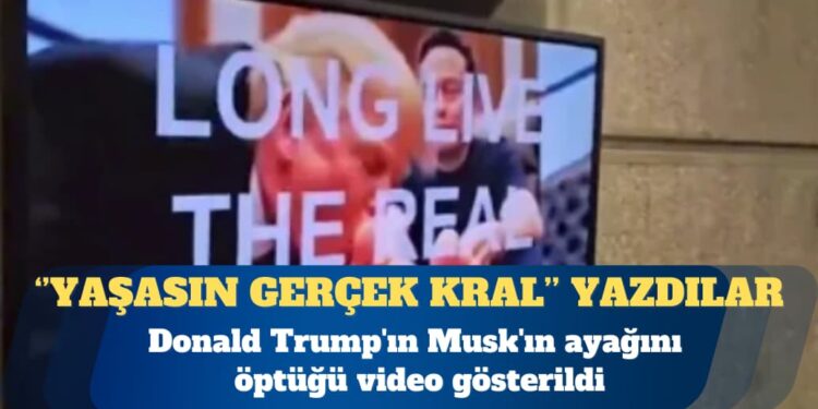 Bakanlık ‘hack’lendi: Trump’ın Musk’ın ayağını öptüğü video gösterildi