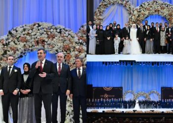 Cumhurbaşkanı Yardımcısı Cevdet Yılmaz'ın Mutlu Günü: Oğlu Ferhat Yılmaz, Esra Alperen ile Dünya Evine Girdi