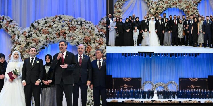 Cumhurbaşkanı Yardımcısı Cevdet Yılmaz'ın Mutlu Günü: Oğlu Ferhat Yılmaz, Esra Alperen ile Dünya Evine Girdi