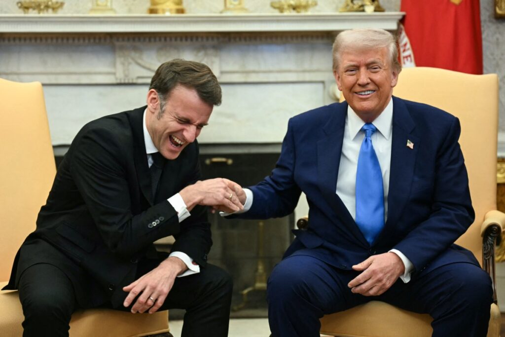 Donald Trump, Emmanuel Macron’u Beyaz Saray’da ağırladı