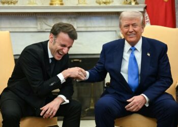 Donald Trump, Emmanuel Macron’u Beyaz Saray’da ağırladı