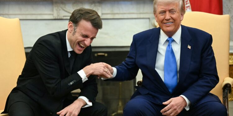 Donald Trump, Emmanuel Macron’u Beyaz Saray’da ağırladı