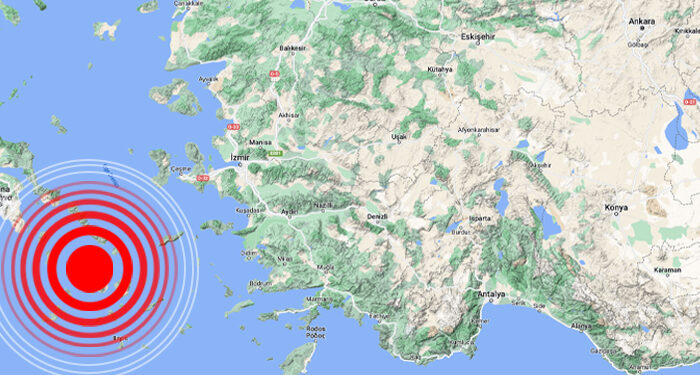 Ege Denizi’nde son bir saatte 7 deprem gerçekleşti