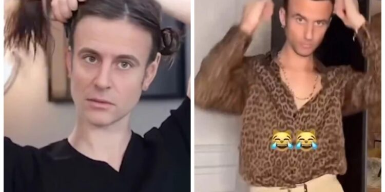 Emmnuel Macron'dan Çok Konuşulacak Video: Dansçı, Şarkıcı, Fenomen... Kılıktan Kılığa Girdi