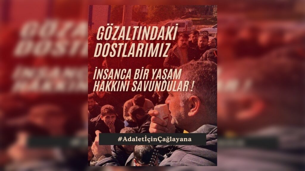 HDK’den dayanışma çağrısı: Adalet için Çağlayan'a