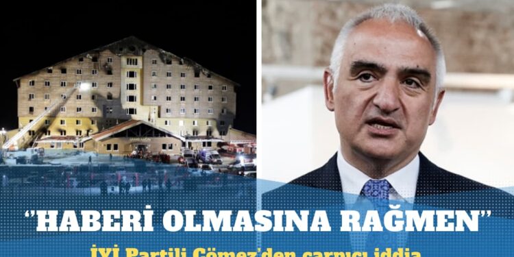 İYİ Partili Çömez: Mehmet Nuri Ersoy, geceden haberdar olmasına rağmen yangın sabahı lüks otelde spor yaptı