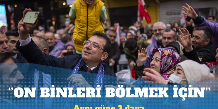İmamoğlu: Aynı güne 3 dava koyarak on binleri bölmeyi düşünmüşler