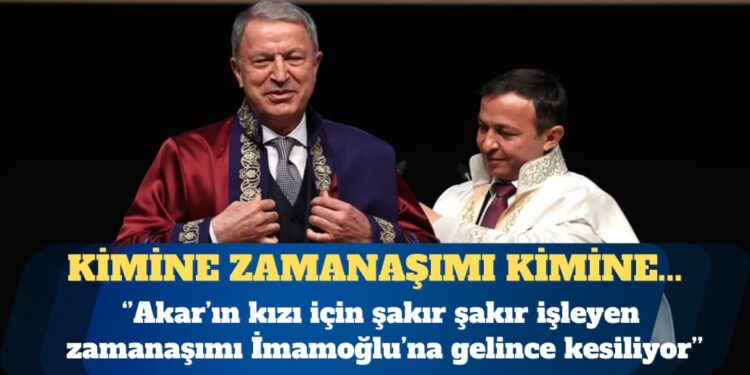 İsmail Saymaz: Hulusi Akar’ın kızına işleyen zamanaşımı İmamoğlu’na gelince kesiliyor
