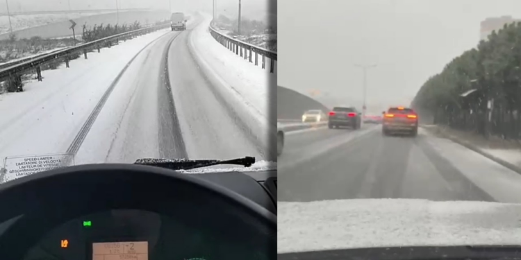 İstanbul'da Beklenen Kar Yağışı Başladı: O İlçe Beyaza Büründü