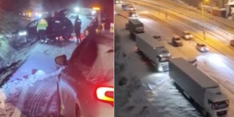 İstanbul'da kar, trafik kazalarına neden oldu