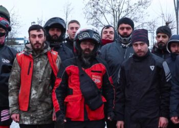 Pendik'te motokuryeler meslektaşları için toplandı