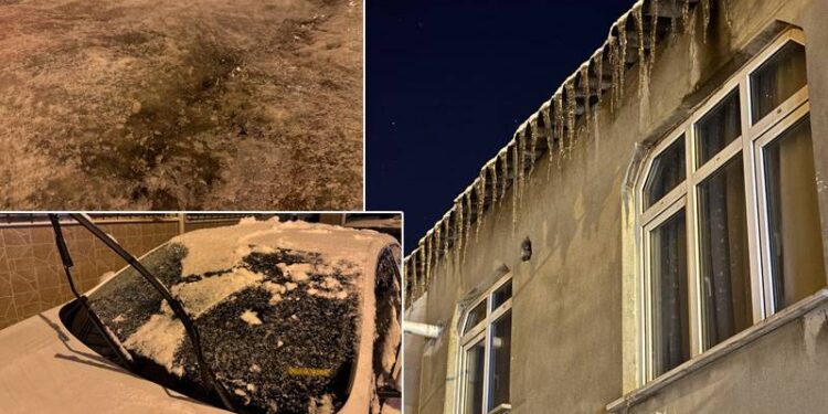 Sıcaklık eksi 4 dereceye düştü, her yer buz tuttu