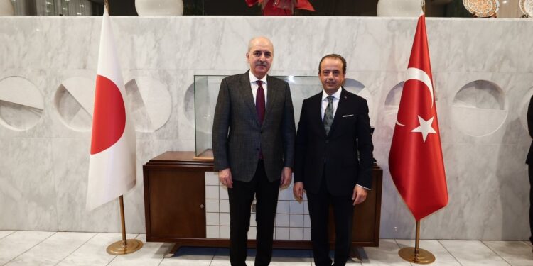 TBMM Başkanı Kurtulmuş’tan Tokyo Büyükelçiliğine Ziyaret