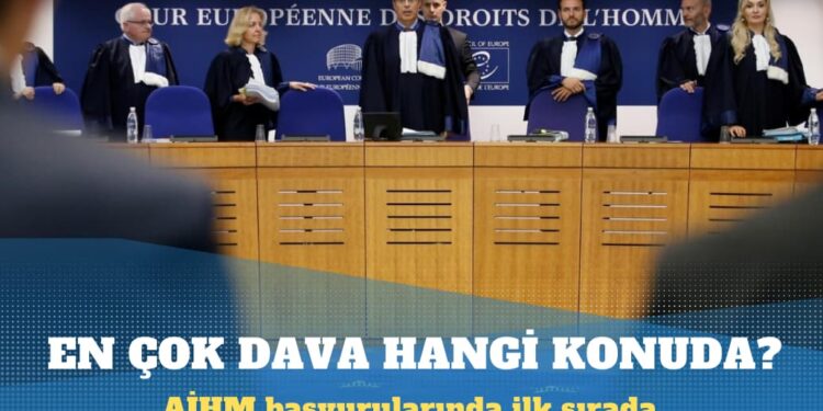 Türkiye, AİHM başvurularında ilk sırada, en çok dava hangi konuda?