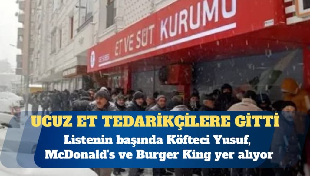 Ucuz et vatandaşa değil Köfteci Yusuf, McDonald’s ve Burger King’e gitti