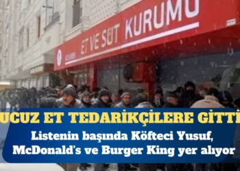 Ucuz et vatandaşa değil Köfteci Yusuf, McDonald’s ve Burger King’e gitti