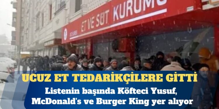 Ucuz et vatandaşa değil Köfteci Yusuf, McDonald’s ve Burger King’e gitti