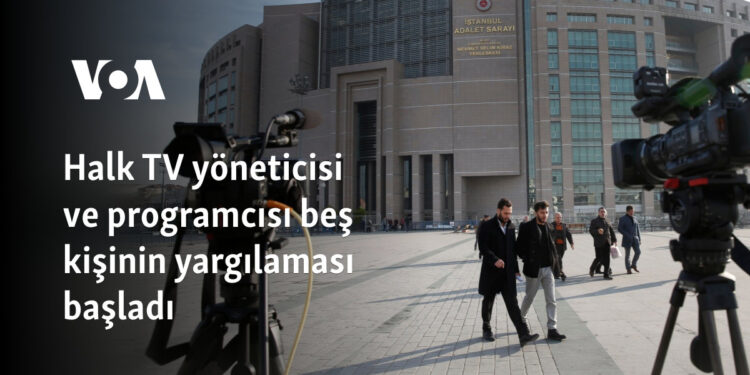 Halk TV yöneticisi ve programcısı beş kişinin yargılaması başladı