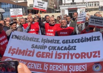 Dêrsim’de kayyımın işten çıkardığı işçiler eylemde