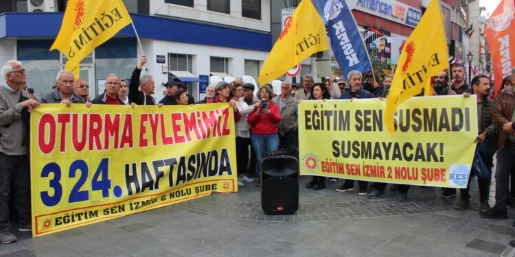 KHK eyleminde Eğitim Sen’in hedef gösterilmesi protesto edildi