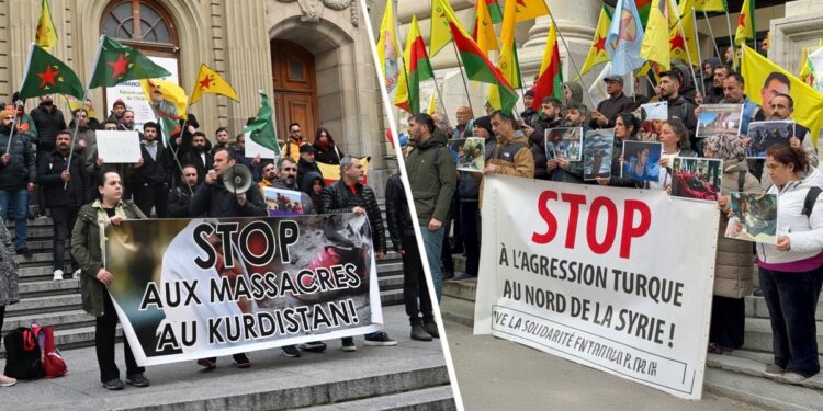 Lozan ve Cenevre’de Kobanê için eylem: Saldırılar durdurulsun