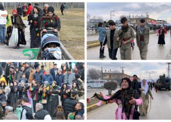 Wan’da halk Newroz alanına akıyor