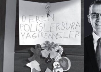 5 yaşındaki kızı, Resul Emrah Şahan gözaltındayken evlerinin kapısına "Polisler buraya giremezler" yazmış