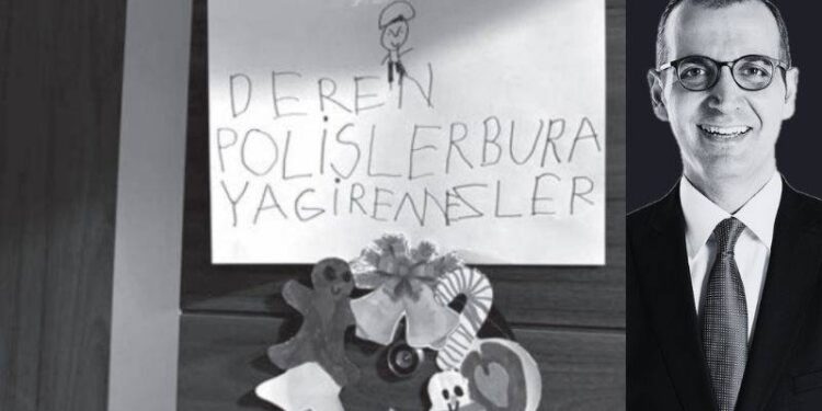 5 yaşındaki kızı, Resul Emrah Şahan gözaltındayken evlerinin kapısına "Polisler buraya giremezler" yazmış