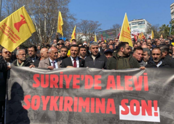 Alevi örgütleri İstanbul’da eylem yaptı: “Suriye’de sistematik katliam var”